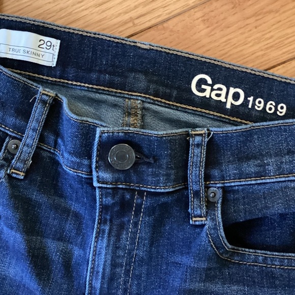 GAP TRUE SKINNY SOFT MID WEIGHT JEAN - EXCELLENT CONDITION - RICH INDIGO BLUE - Picture 6 of 8